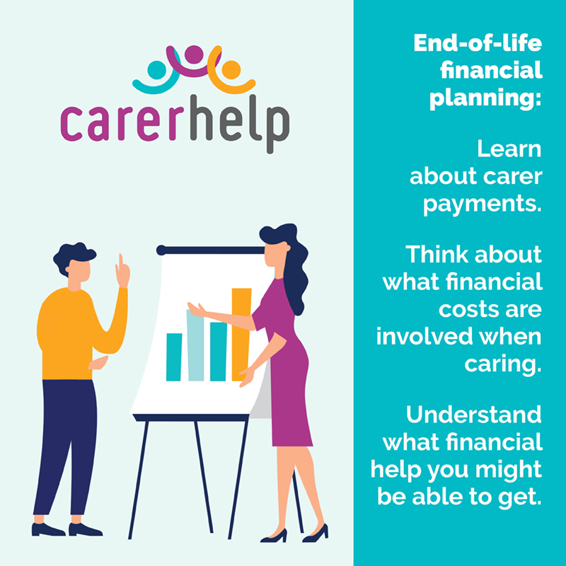 CarerHelp illustration image: home care tip Financial plannning